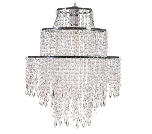 3-Tier Clear Chandelier Light Shade